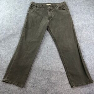 Burberry London Mens Jeans 40x32 (Fits 39x32) Straight Dark Gray Haute Couture